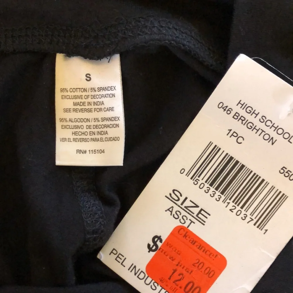 NWT Brighton Bulldogs Leggings Black Small